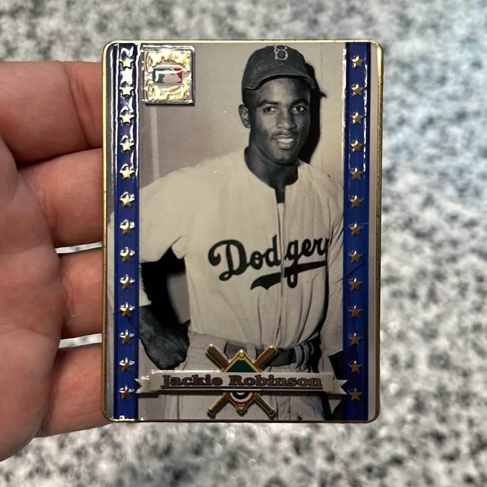 Jackie Robinson metal collector card